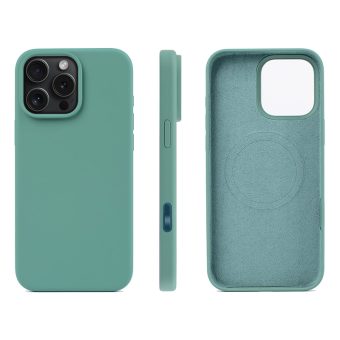 iPhone 16 Pro Max Silikon MagSafe mobildeksel - Grønn