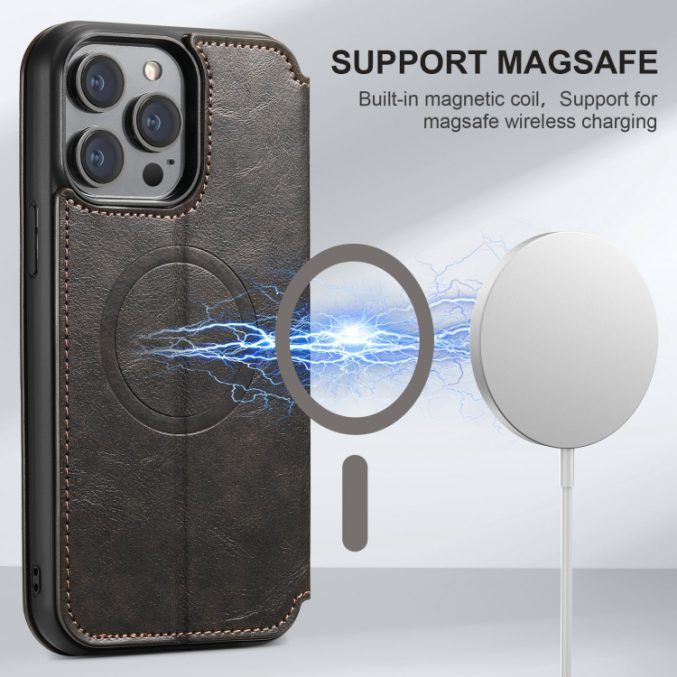 Suteni J05 PU-lærdeksel til iPhone 14 Plus / 15 Plus - Bilde 19