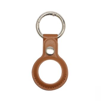 AirTag-etui i imitert skinn - Brun