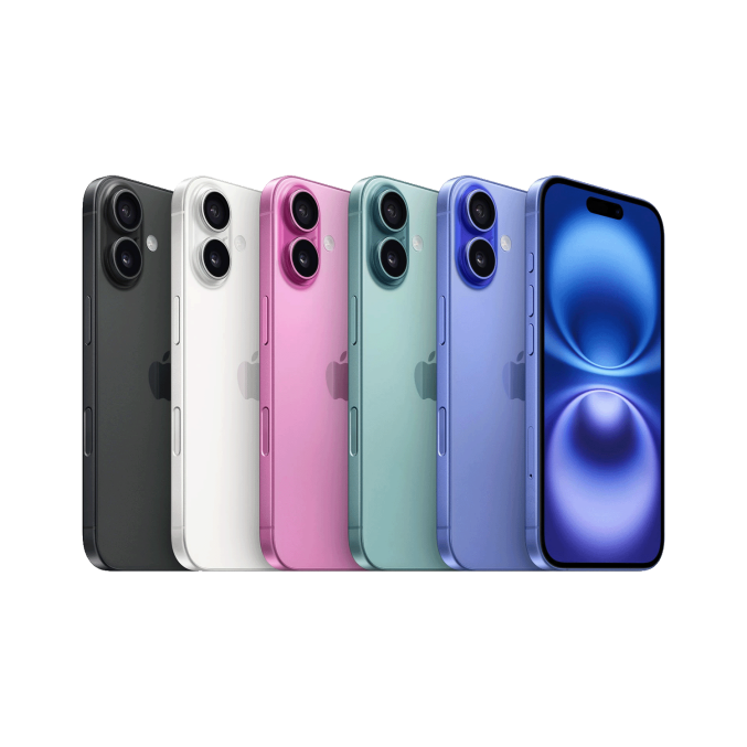 Apple iPhone 16 brukt mobiltelefon frontvisning