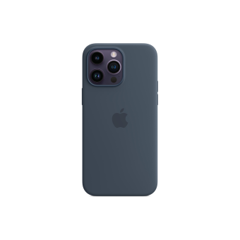iPhone 14 Pro Max Apple silikondeksel med MagSafe - Stormblå