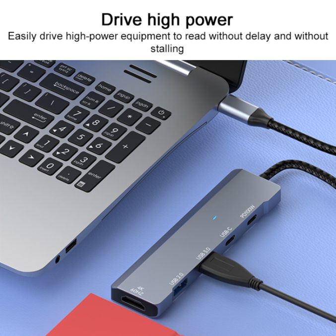 USB-C HUB med 4K HDMI, 2 USB-C og 2 USB-A - Bilde 5