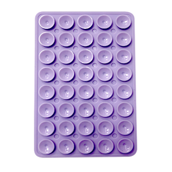 Mobilholder med sugekopp på begge sider - Lilla