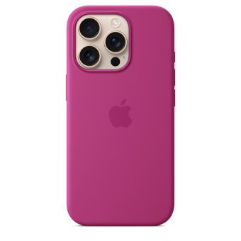 iPhone 16 Pro Max Apple silikondeksel med MagSafe - Fuksia