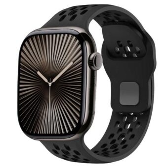Sporty mesh silikonreim – for Apple Watch - 38 / 40 / 41 / 42 mm, Sort