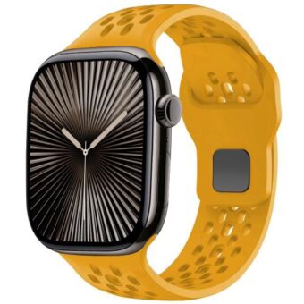Sporty mesh silikonreim – for Apple Watch - 38 / 40 / 41 / 42 mm, Gul