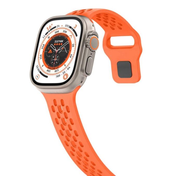Sporty mesh silikonreim – for Apple Watch - Bilde 3