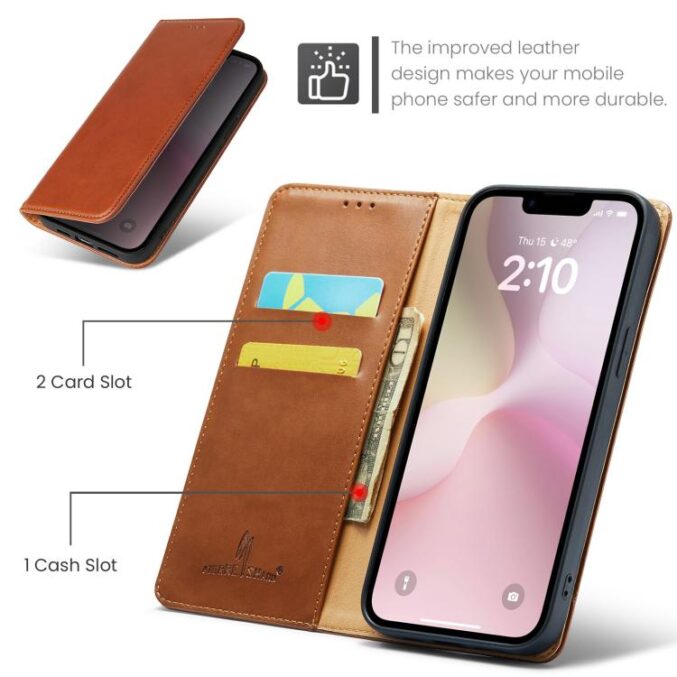 Lommebok etui for iPhone 16e (PU-Lær) - Bilde 5
