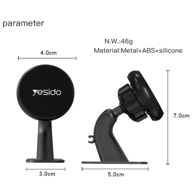 Magnetisk mobil- og nettbrettholder for bil (C91) - Bilde 3
