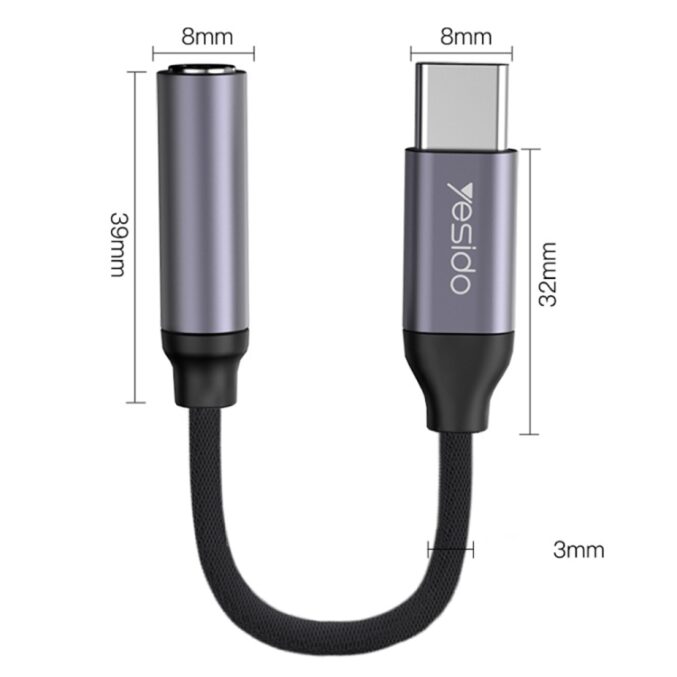USB-C til 3.5 mm lydadapterkabel (YAU19) - Bilde 11