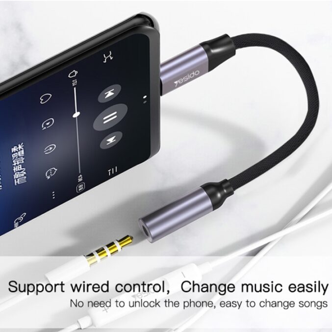 USB-C til 3.5 mm lydadapterkabel (YAU19) - Bilde 7