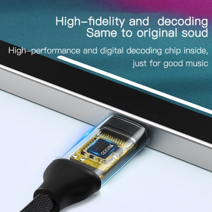 USB-C til 3.5 mm lydadapterkabel (YAU19) - Bilde 5