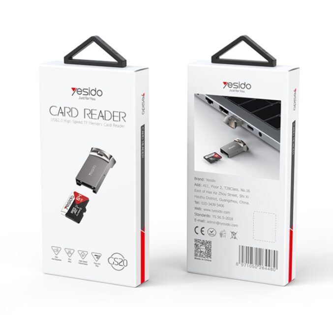 Mini USB-kortleser for TF-kort – OTG-støtte (GS20) - Bilde 2