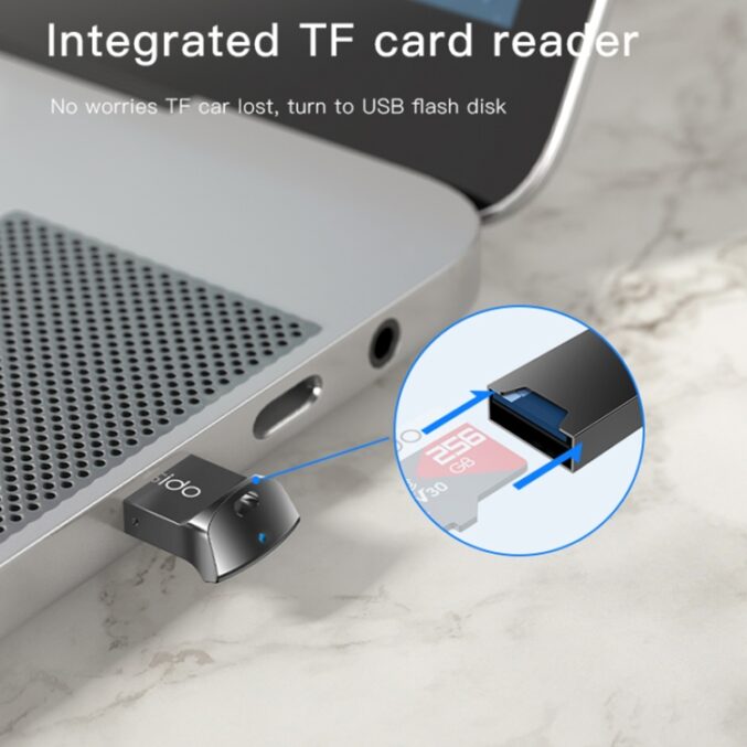 Mini USB-kortleser for TF-kort – OTG-støtte (GS20) - Bilde 8