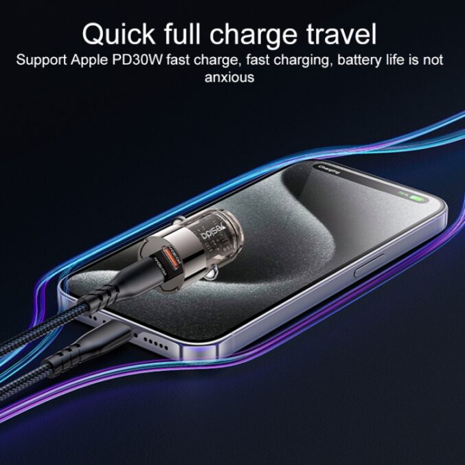 30W dobbel USB-C billader (Y69) - Bilde 5