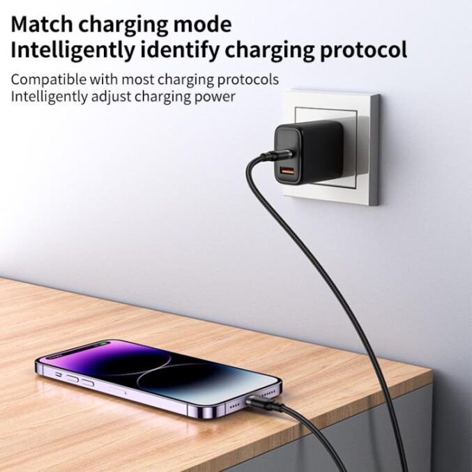 USB-C til Lightning hurtigladekabel 27W (0,3m til 3m) - Bilde 7