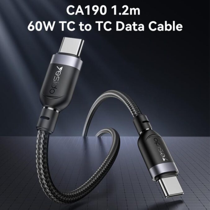 USB-C til USB-C hurtigladekabel 60W (0,3m til 3m) - Bilde 2