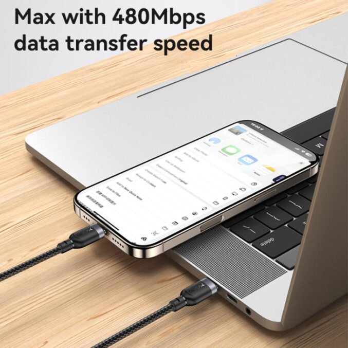 USB-C til USB-C hurtigladekabel 60W (0,3m til 3m) - Bilde 10