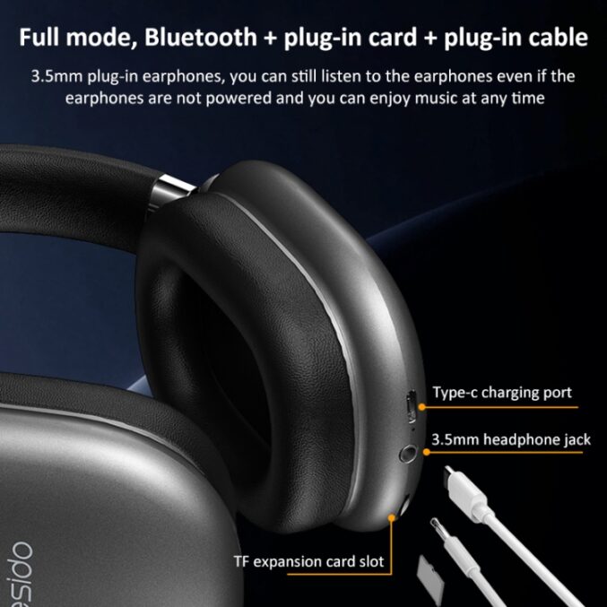Trådløst over-ear headset med støydemping (EP05) - Bilde 6