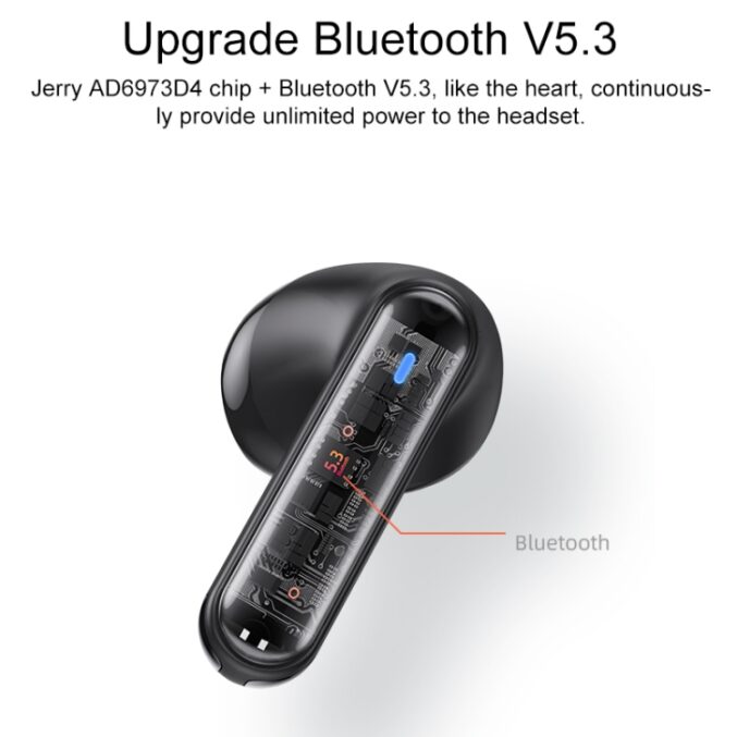 Bluetooth ørepropper med LED og støydemping (TWS19 ) - Bilde 7