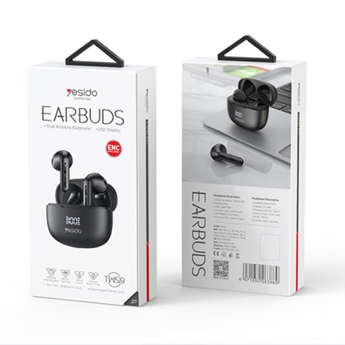 Bluetooth ørepropper med LED og støydemping (TWS19 ) - Bilde 2