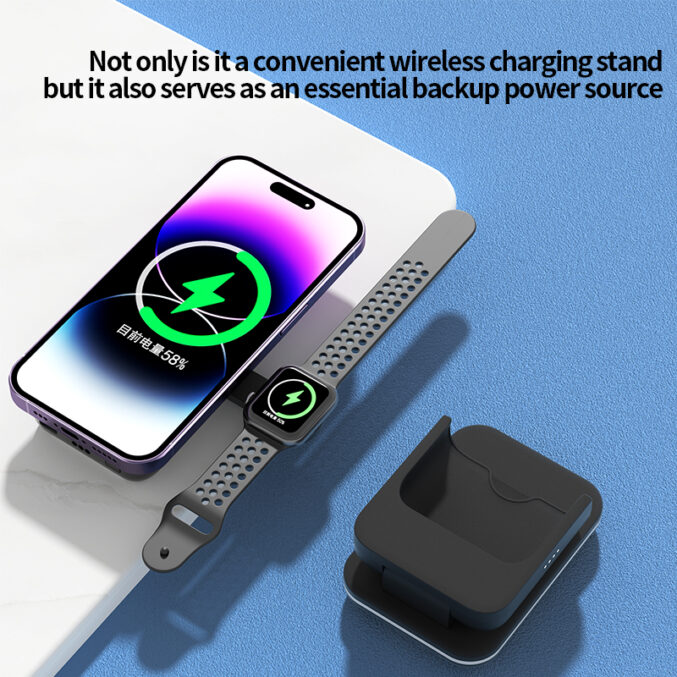5-i-1 trådløs ladestasjon med powerbank (C15) - Bilde 6