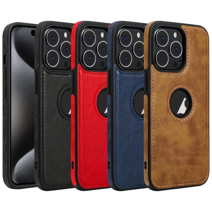 Leather Texture Stitching Phone Case, For iPhone 15 Pro Max, For iPhone 15 Pro, For iPhone 15 Plus, For iPhone 15 - Bilde 2