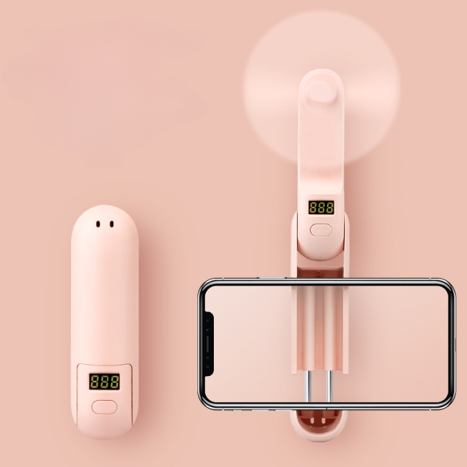 Sammenleggbar håndvifte med digitalt display – 1200 mAh batteri - Bilde 2