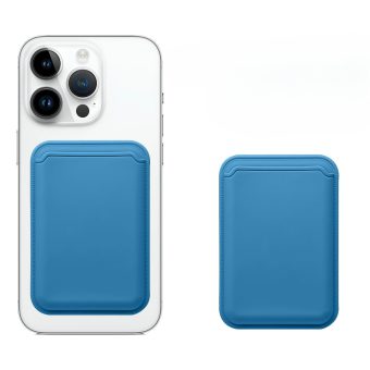 Silikon MagSafe kortholder - Lys blå