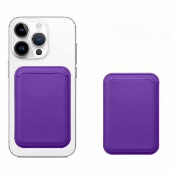 Silikon MagSafe kortholder - Lilla