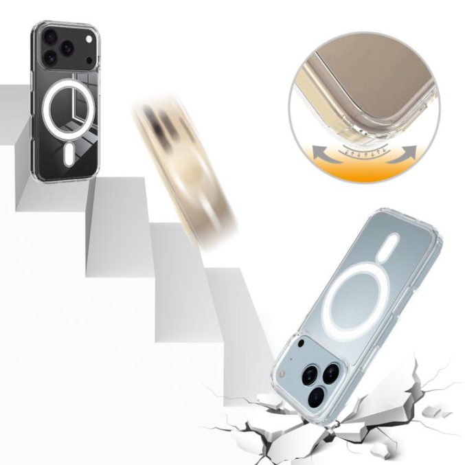 Klart deksel med MagSafe funksjon til iPhone 17 Pro Max - Bilde 2