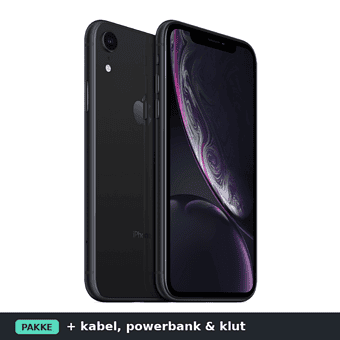 Sommerklar-pakke — iPhone XR Black 128GB · Pent brukt