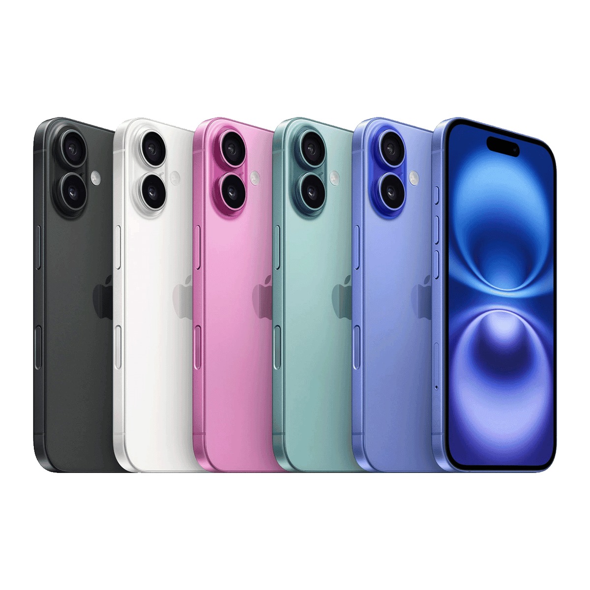 Apple iPhone 16 i alle farger