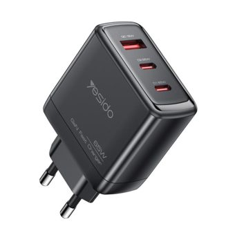 Hurtiglader 65W (EU) – Sort