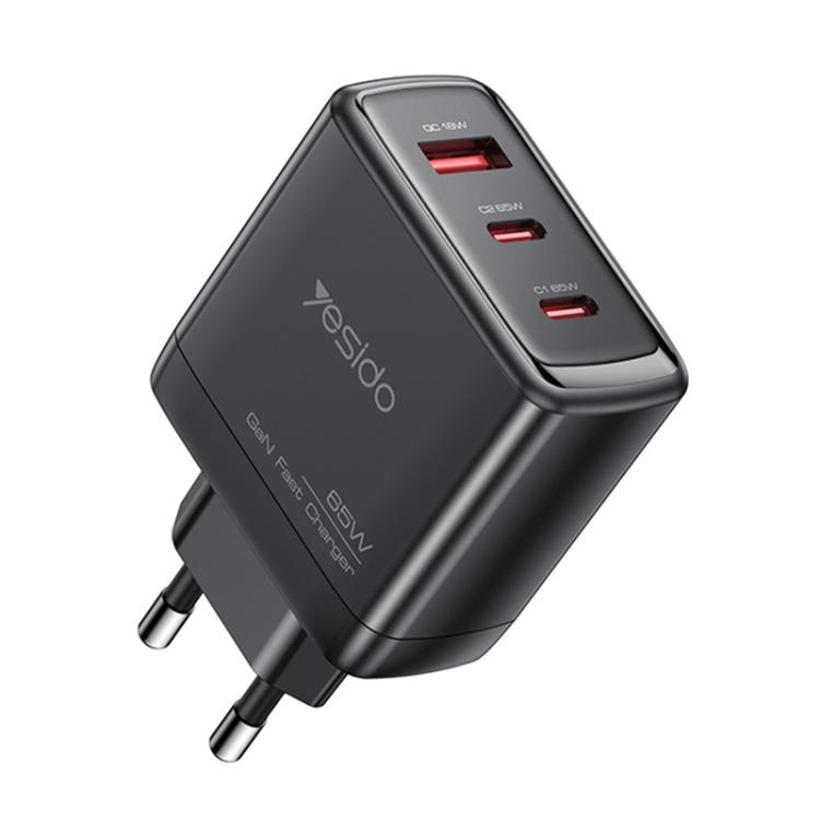 Hurtiglader 65W (EU) – Sort