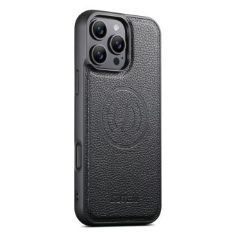 MagSafe-deksel i vegansk skinn til iPhone 16 Pro – Sort