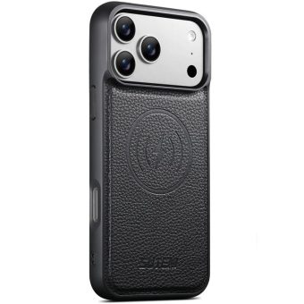MagSafe-deksel i vegansk skinn til iPhone 17 Pro Max – Sort