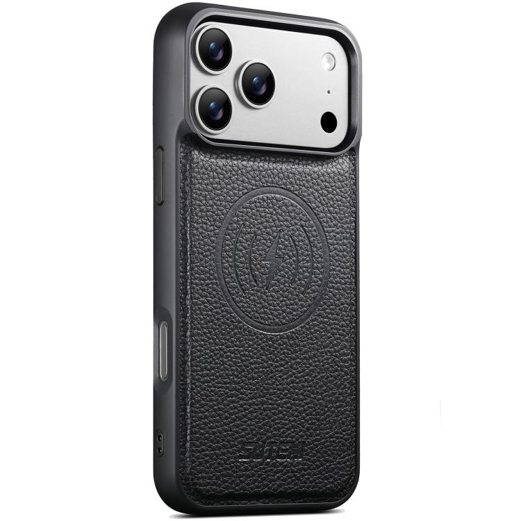 MagSafe-deksel i vegansk skinn til iPhone 17 Pro Max – Sort