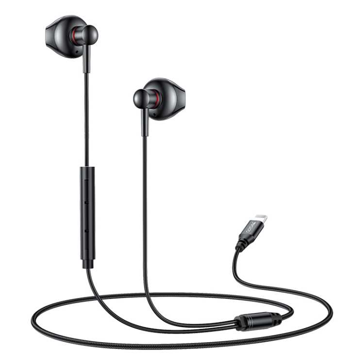 Øretelefoner med ledning – 8-pin for iPhone (YH48)