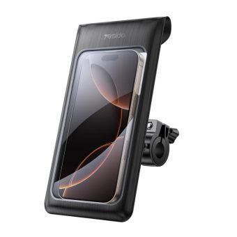 Vanntett sykkelholder for mobil – Sort