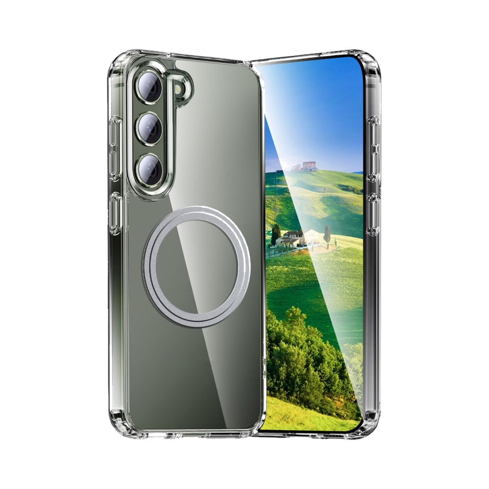 Klart deksel med magnetring til Samsung Galaxy S23 Plus