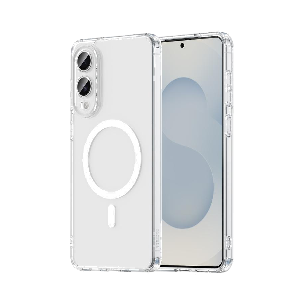 Klart deksel med magnetring til Samsung Galaxy S25 Edge