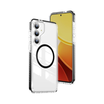 Klart deksel med magnetring til Samsung Galaxy S25 FE