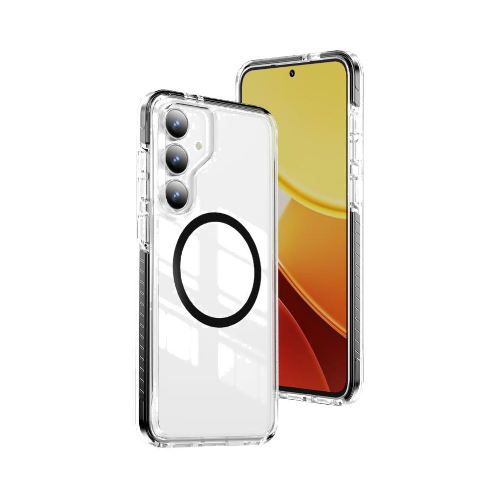Klart deksel med magnetring til Samsung Galaxy S25 FE