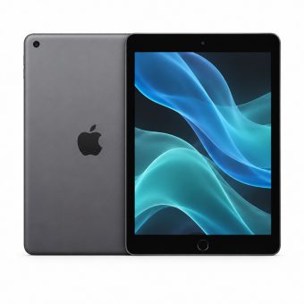 Brukt iPad 10.2" 2019 7.gen - Wifi i grå, forside og bakside