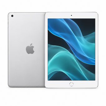 Brukt iPad 10.2" 2019 7.gen - Wifi i sølv, forside og bakside