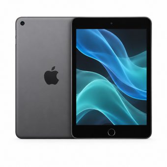 Brukt iPad Mini 7.9" 2015 4.gen - Wifi i grå, forside og bakside