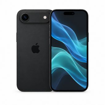 Brukt iPhone Air i svart, forside og bakside