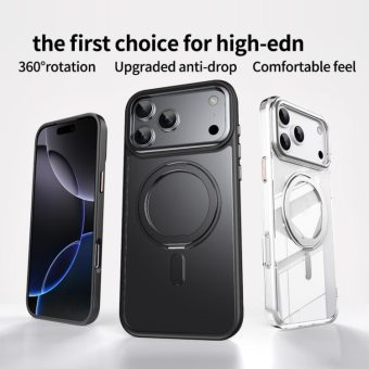 MagSafe-deksel med 360° ringstativ til iPhone 17 Pro og 18 Pro – detalj