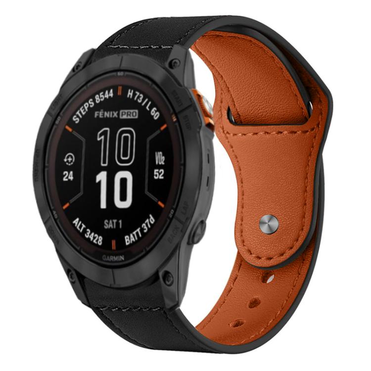 Skinnreim 26 mm med hurtigfeste til Garmin Fenix X og Enduro – svart